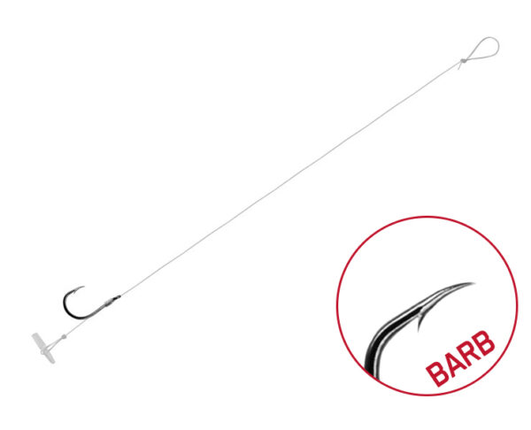 Kötött horog Delphin FLR Quickstop / 6db