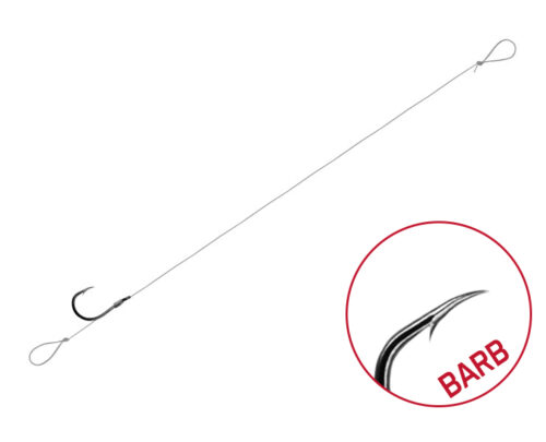 Kötött horog Delphin FLR Loop / 6db