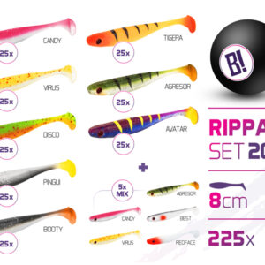 BOMB Rippa csali szett 2022 színek 8cm / 225db