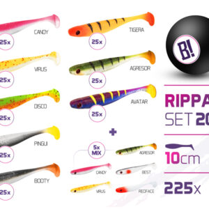 BOMB Rippa csali szett 2022 színek 10cm / 225db