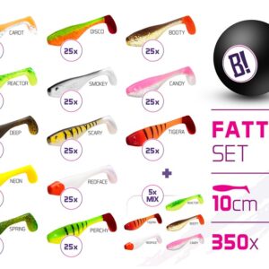 Műcsali szettek BOMB Fatty 10cm / 350db