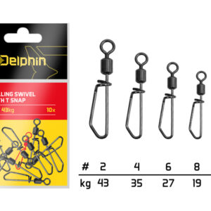Rolling swivel with T snap / 10db