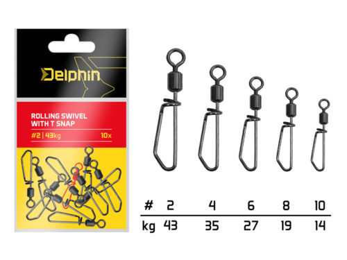 Rolling swivel with T snap / 10db