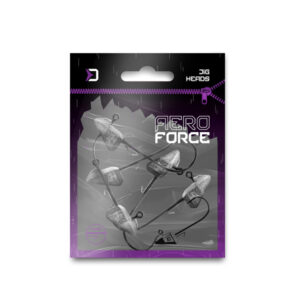 Grub-tartóval ellátott Delphin AeroFORCE jigfej / 5 db