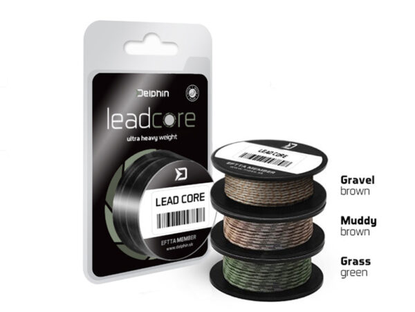 Delphin LEADCORE zöld grass 5m
