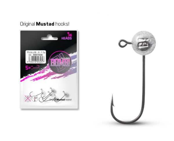 Micro jig fej Delphin BOMB! / 5db